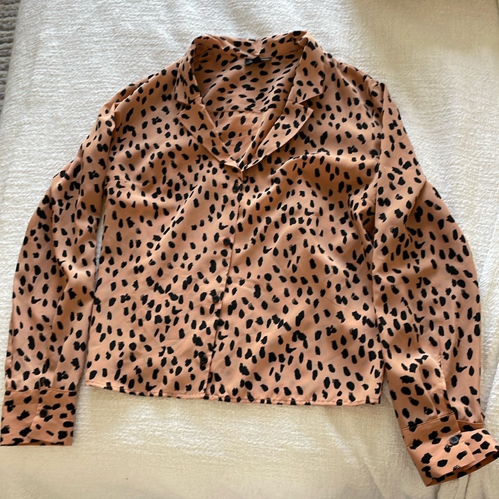 Topshop leopard print top